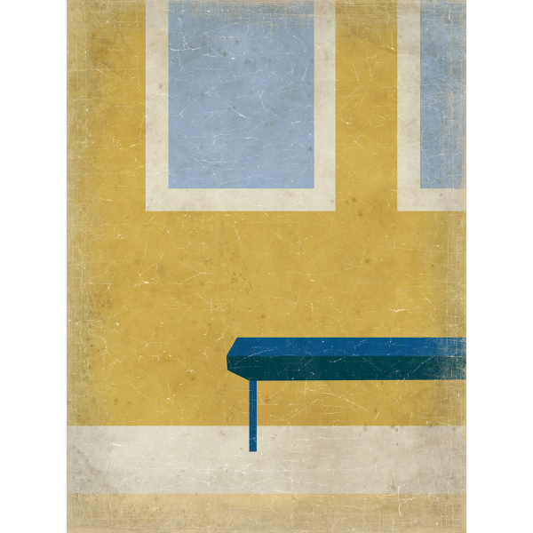 BANC JAUNE (90x120cm)